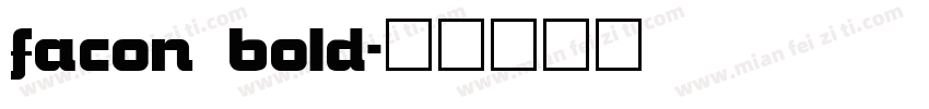 facon bold字体转换